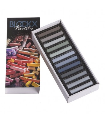 BLOCKX Soft Pastel 12 Set Grey Assorted